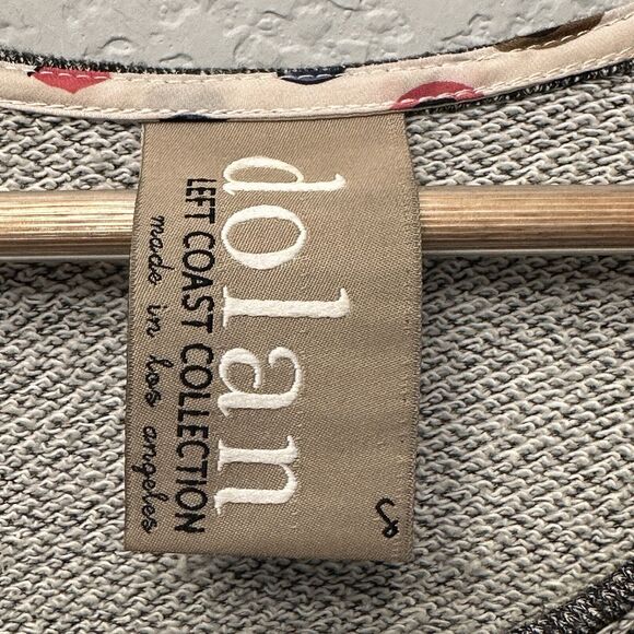 Anthropologie Dolan Fiona Dark Grey Black Lace Hem Tunic Dress Medium - Picture 9 of 11